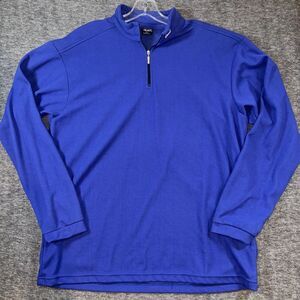Marker VTG Mens Zip Up Fleece Size Polartec Made in USA Lightweight Blue Sz XXL‎